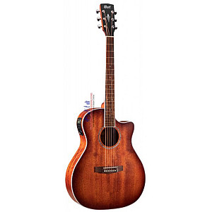 Cort GA MEDX Mahogany OP Acoustic Electric Guitar with BAG